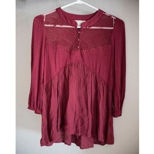 Belk’s Juniors 3/4 length sleeve flowy top